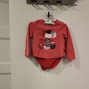 Nano Red Kids One Piece Bodysuit